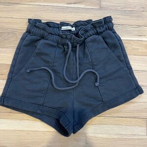Abercrombie & Fitch Charcoal High Waist Shorts